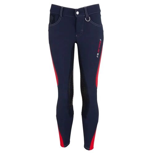 Pantalon Équitation Mid Grip Enfant Br Equitation Mika 12 Ans Mixte Bleu