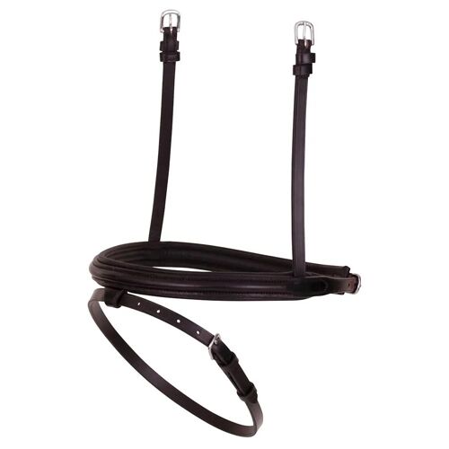 Muserolle Combinée Pour Cheval Étroite Bombée Br Equitation Cob Mixte Noir