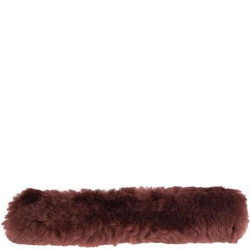 Protège Muserolle En Mouton Br Equitation Scratch 28 Cm Mixte Marron