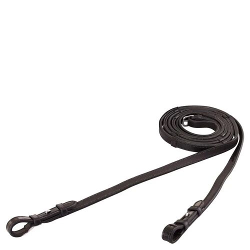 Rênes Pour Cheval En Cuir Verni Antidérapantes Br Equitation Full Mixte Noir
