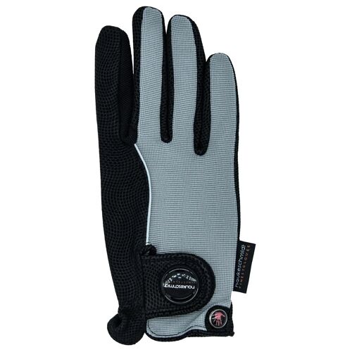 Gants D'équitation En Cuir Haukeschmidt Forever Taille 7 Mixte Gris