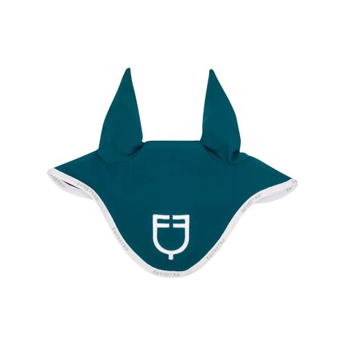 Bonnet Court En Tissu Technique Avec Logo Equestro Cob Mixte Bleu