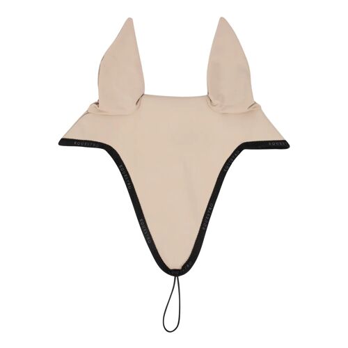 Bonnet Long En Tissu Technique Avec Attache Muserolle Equestro Full Mixte Beige