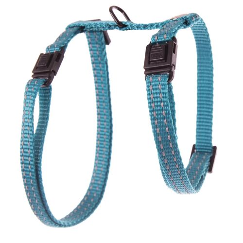 Harnais Pour Chat Réglable Nylon Martin Sellier 10x35/50 Cm Mixte Bleu