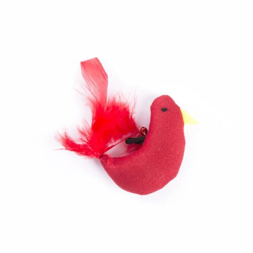 Jouet Peluche Pour Chat Poule Martin Sellier Tu Mixte Rouge
