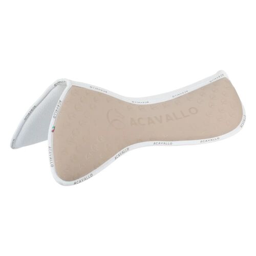 Coussinets Pour Cheval Avec Grip En Silicone Et Fibre De Bambou Acavallo Spine Free Cc Lycra & Memory Foam L Mixte Beige