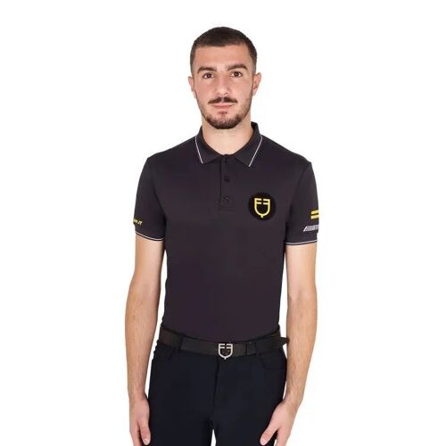 Polo D'équitation Equestro Scuderia M Male Noir