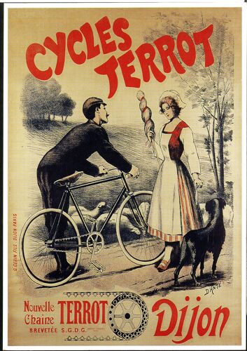 Carte Postale Cycles Terrot Dijon