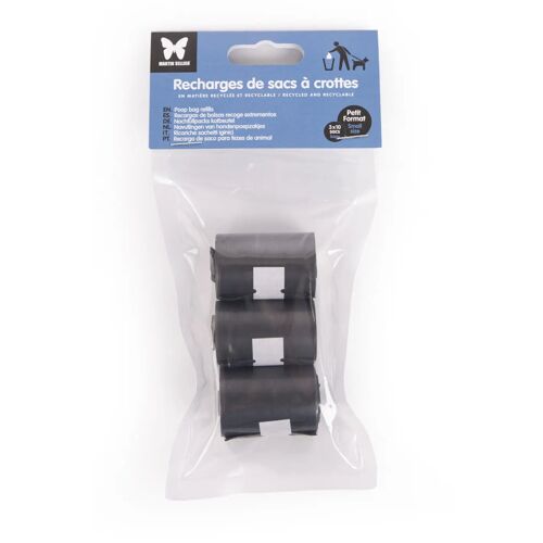Sac À Crottes Pour Chien Martin Sellier (X3) S Mixte Noir