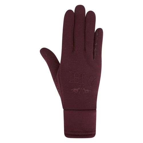 Gants D'équitation Hiver Femme Hv Polo Xs Femme Rouge