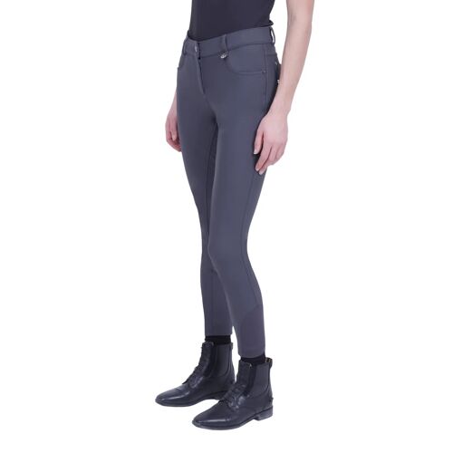 Pantalon Équitation Full Grip Femme Hv Polo Nicky 38 Femme Gris