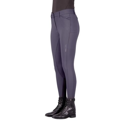 Pantalon Équitation Full Grip Femme Euro-Star Arista Diamond 38 Femme Gris