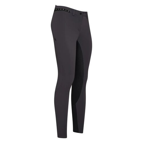 Pantalon Équitation Full Grip Femme Euro-Star Queen Diamond 38 Femme Gris