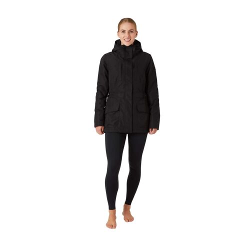 Veste Imperméable À Capuche Pour Automne/Hiver Femme Horze Jadine 36 Femme Noir