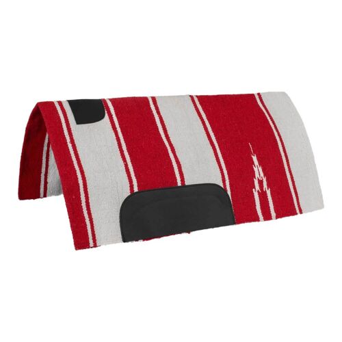 Tapis De Selle Pour Cheval Avec Patch Cuir Lakota Tappetino Navajo 81x163 Cm Mixte Rouge
