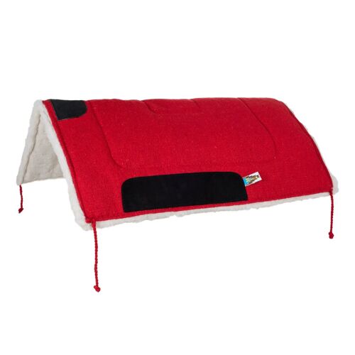 Tapis De Selle Western Basique Pour Cheval Lakota Tu Mixte Rouge
