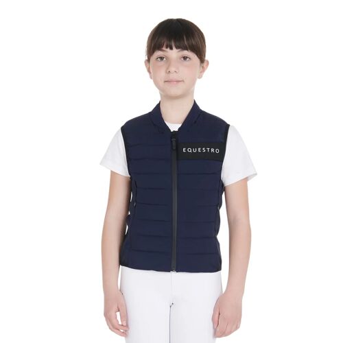 Doudoune Technique Sans Manche Fille Equestro 8 Ans Femme Bleu