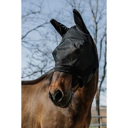 Masque Anti-Mouches Pour Cheval Equithème Mesh M Mixte Noir