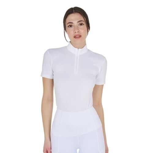 Polo Technique D'équitation Femme Equestro L Femme Blanc