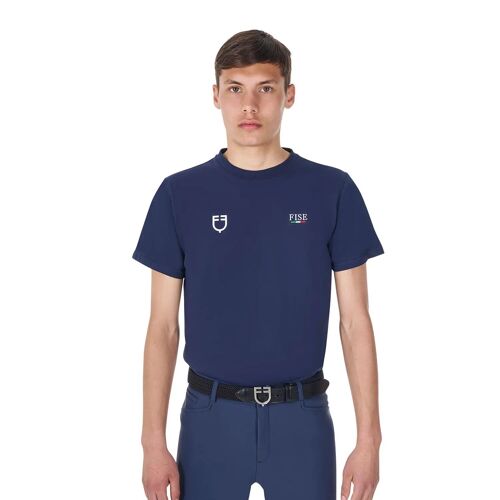 T-Shirt Equestro X Fise S Male Bleu