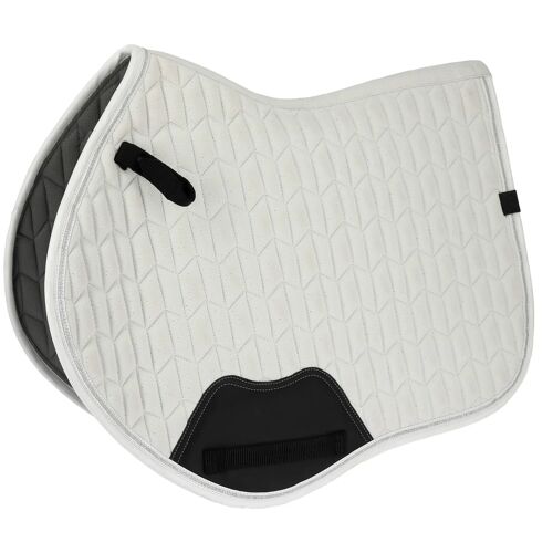 Tapis De Selle Pour Cheval Equithème Eclat Fs Full Mixte Blanc