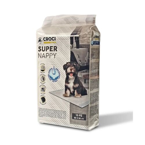Serviette Hygiène Pour Chien Croci Canifrance Super Nappy (X8) 13x3x18 Cm Mixte Beige