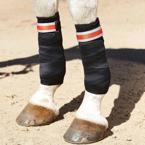 Lot De 2 Bandes De Maintien Élastique Pour Cheval Weatherbeeta Therapy-Tec 2,5 M Mixte Noir