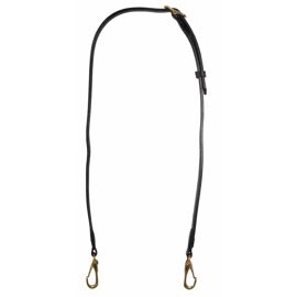 Têtière Pour Cheval En Cuir Avec Mousquetons Karlslund 3x23x11 Cm Mixte Noir
