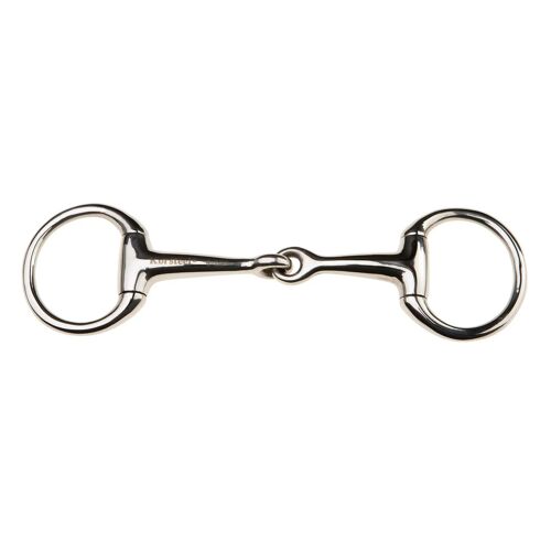 Mors 2 Anneaux Pour Cheval Articulé En Acier Inoxydable Weatherbeeta Korsteel Eggbutt 11,5 Cm Mixte Argenté