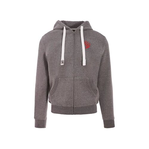 Sweatshirt Équitation Zippé À Capuche Gaze Jedy L Mixte Gris