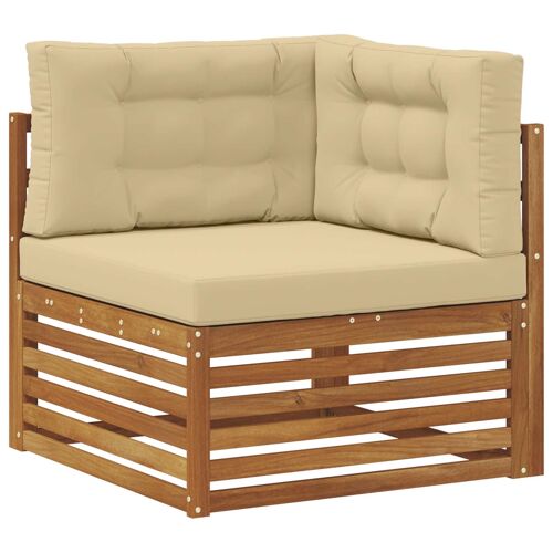 Vidaxl Canapé D'angle Extérieur Bois D'acacia Massif Naturel