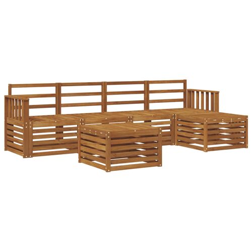 vidaXL Ensembles de canapés 6 pcs Naturel Bois d'Acacia Massif