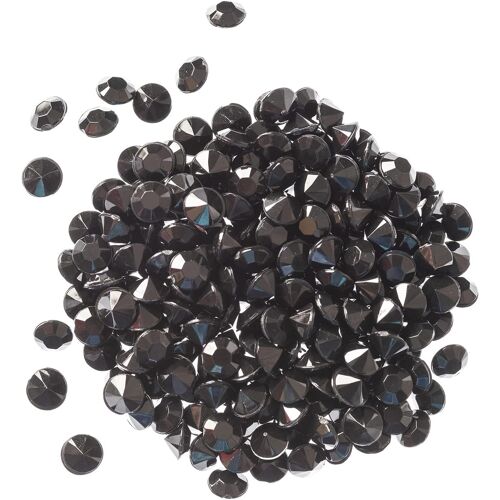 Lot de 10 000 perles noires en acrylique avec strass pour centre de table, f¿ºte pr¿¿nuptiale, f¿ºte d'anniversaire, d¿¿coration de table, vase, 4,5 mm