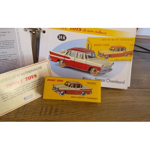Voiture SIMCA CHAMBORD 24K DINKY TOYS ATLAS avec FICHE ET CERTIFICAT