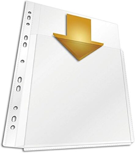 Pochette Perfor¿¿E Avec Soufflets Capacit¿¿ 100 Feuilles Format A4 - Perforations Universelles 11 Trous - Polypro 180 Microns - Sachet De 5