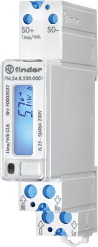 Finder - 7m.24.8.230.0001 Compteur Rail Din 2 Directions Numérique Conformité Mid: Non 1 Pc(s)