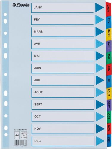 Intercalaires Touches Imprim¿¿Es En Mylar - A4 - 12 Touches