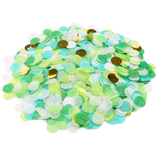 50 g de confettis verts pour mariage, anniversaire, 6000 pi¿¿ces rondes, papier dor¿¿, d¿¿coration de table ¿¿ disperser, canon ¿¿ confettis, d¿¿coration de table ¿¿ paillettes pour carnaval