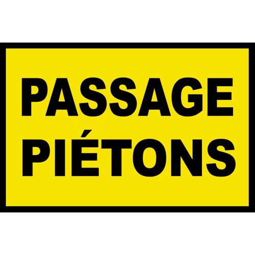 Passage Piétons (20x13cm) - Sticker/Autocollant