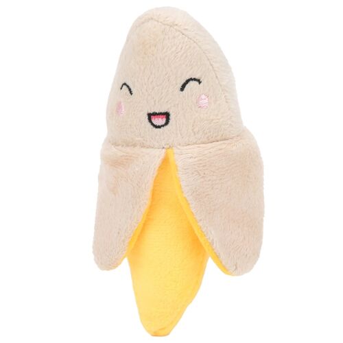 Banane en peluche, mini peluche couineuse pour porte-clés, poussette, sac à main