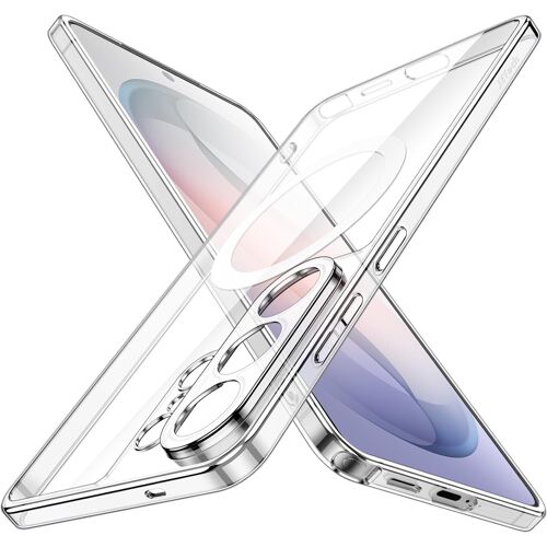 JGD-Coque Magnétique Fine pour Samsung Galaxy S26 Ultra, Compatible avec MagSafe, Protection Complète Objectif de Caméra, Étui Housse Transparente Protecteur Ultra Mince Légère (Transparente)