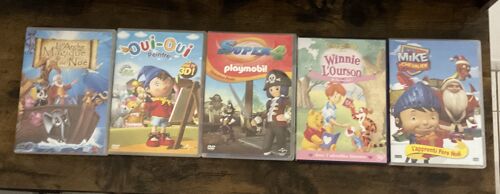Lot Dvd - L’Arche Magique De Noé - Oui-Oui Peintre - Super 4 Playmobil - Winnie L’Ourson - Mike Le Chevalier
