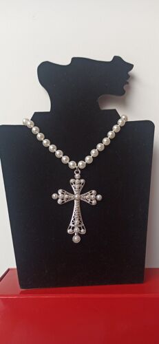 Collier Argenté Croix
