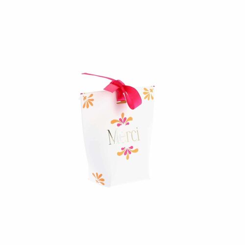 10 SACHETS CARTON PINK LEMONADE 9X8.5X4CM BLANC