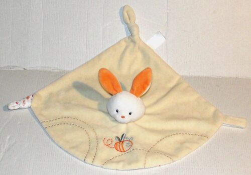doudou lapin jaune crème gipsy