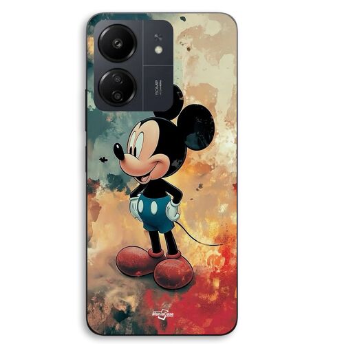 Coque Pour Xiaomi Redmi 13C 4g Mickey fond de texture abstraite Maniacase