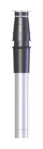 Ten - Terminal Condensétion Vertical, Pps/Galva 80-125 Noir