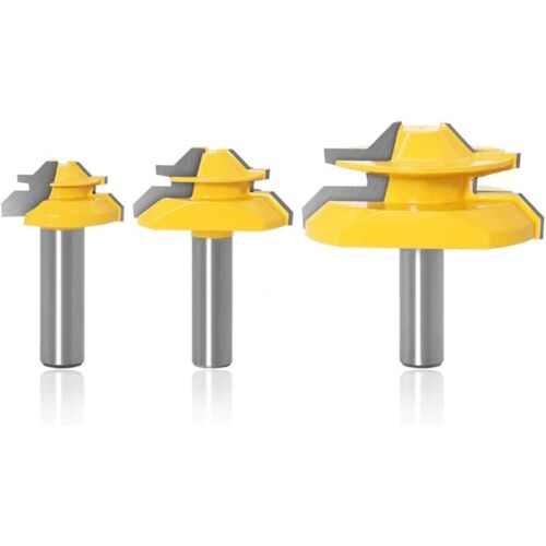 Vtizikl 45 Degrés Verrouiller Mitre Routeur Bit [ Tige De 1/2 Inch ]fraise à Bois Pour Outils De Menuiserie