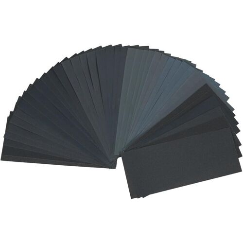 40 Pcs Papier De Verre Abrasif 4 X10 Catégorie De Grain Extra-fin 320/400/ 600/800/ 1000/1200/ 1500/2000/ 2500/3000 à Sec Et Humide Pour Poncer Phares En Plastique, Bois,metal,travail à La Main