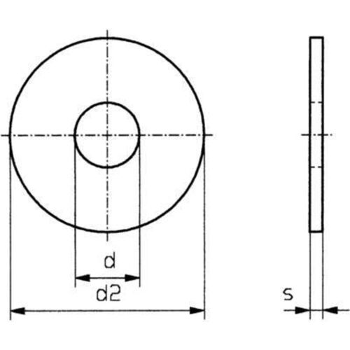 Rondelle 3.2 Mm 9 Mm Acier Inoxydable A2 100 Pc(s) Toolcraft 3,2 D9021-a2 194716 S59689